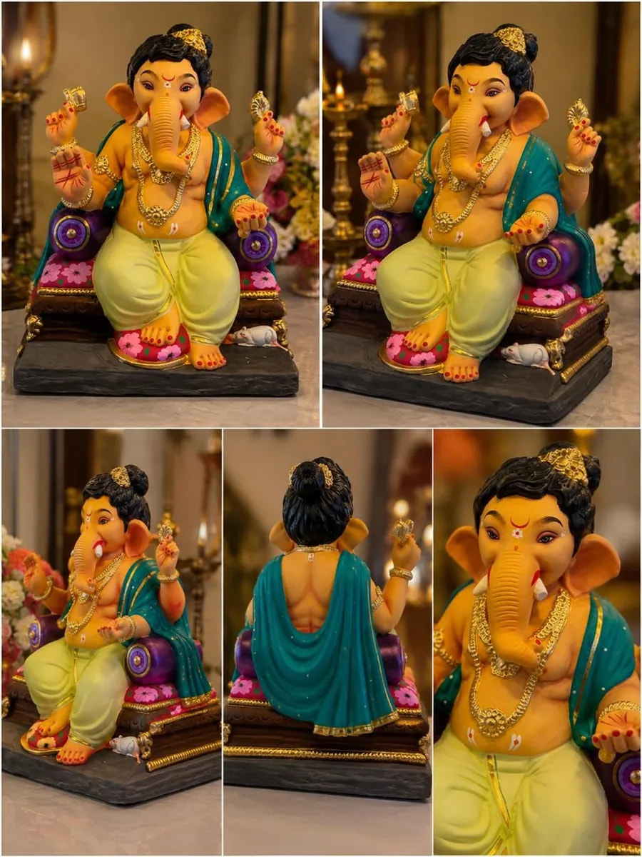 Surat Cha Gaurinandan Ganesh Close-up Portrait